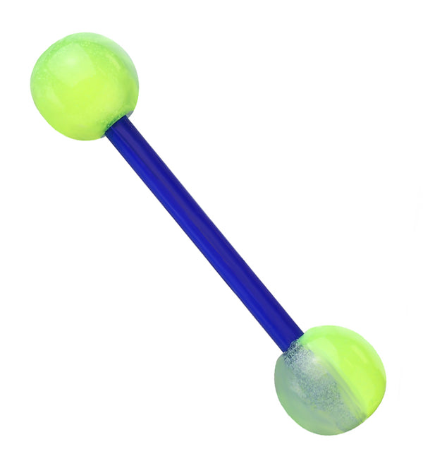 Dual Glow In The Dark Tongue Ring