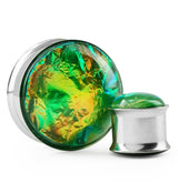 Green Ivy Foil Stainless Steel Plugs
