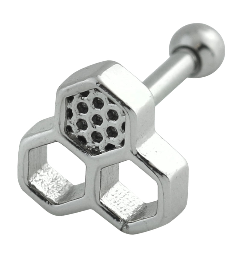 Honeycomb Cutout Cartilage Barbell