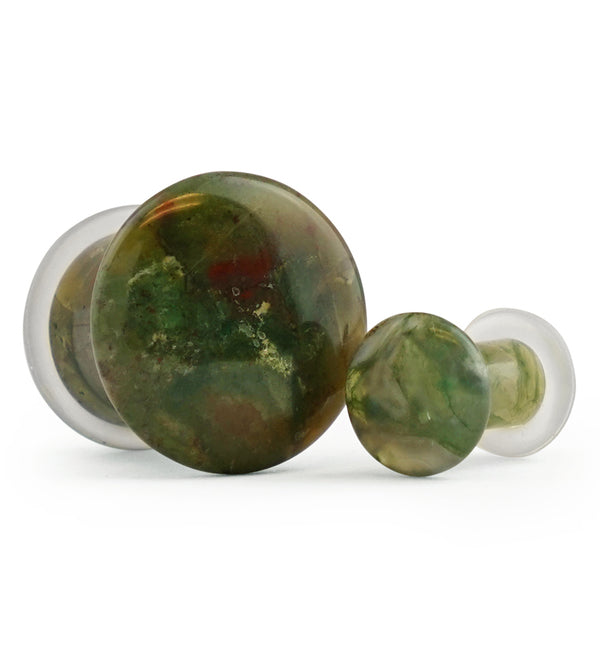 Indian Agate Stone Plugs - Single Flare