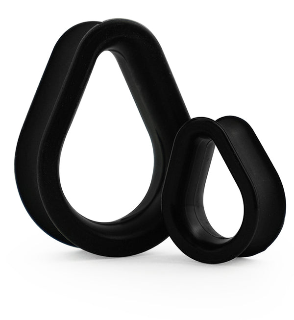 Kaos Black Silicone Teardrop Eyelets