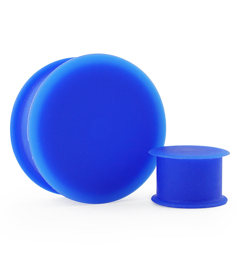 Kaos Blue Silicone Hollow Plugs