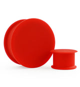 Kaos Red Silicone Hollow Plugs