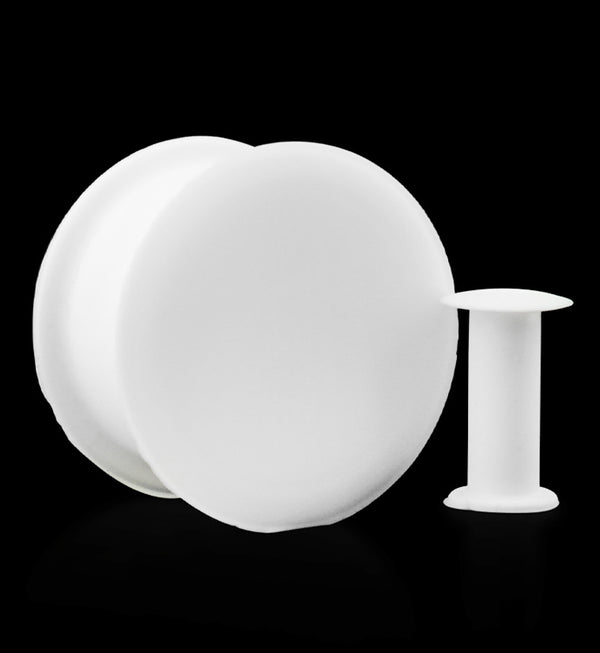 Kaos White Silicone Hollow Plugs