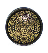 Ebony Wood Plugs With Lotus Ornament Inlay