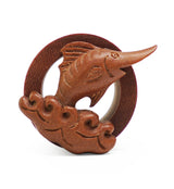 Marlin Carved Saba Wood Tunnels