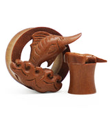 Marlin Carved Saba Wood Tunnels