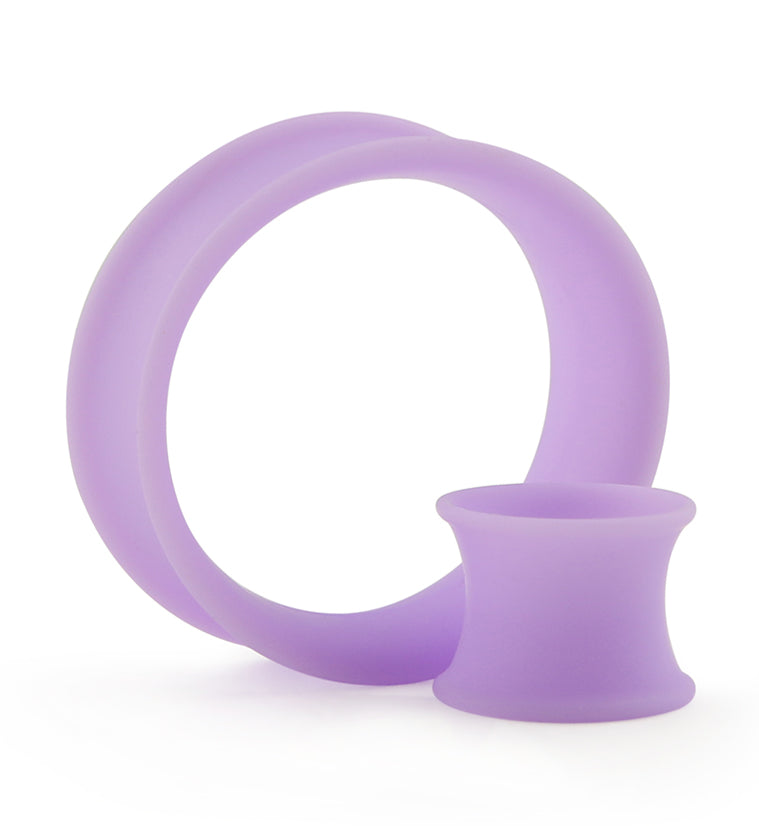 Matte Lavender Silicone Ear Skins (6 Gauge - 2 Inch) | UrbanBodyJewelry.com