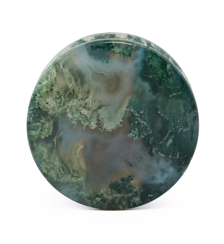 Moss Agate Stone Plugs