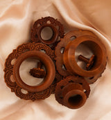 Ornamental Wood Tunnel Plugs