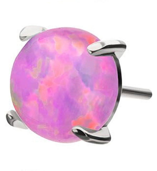 Prong Pink Opalite Titanium Threadless Top