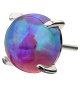 Prong Purple Opalite Titanium Threadless Top