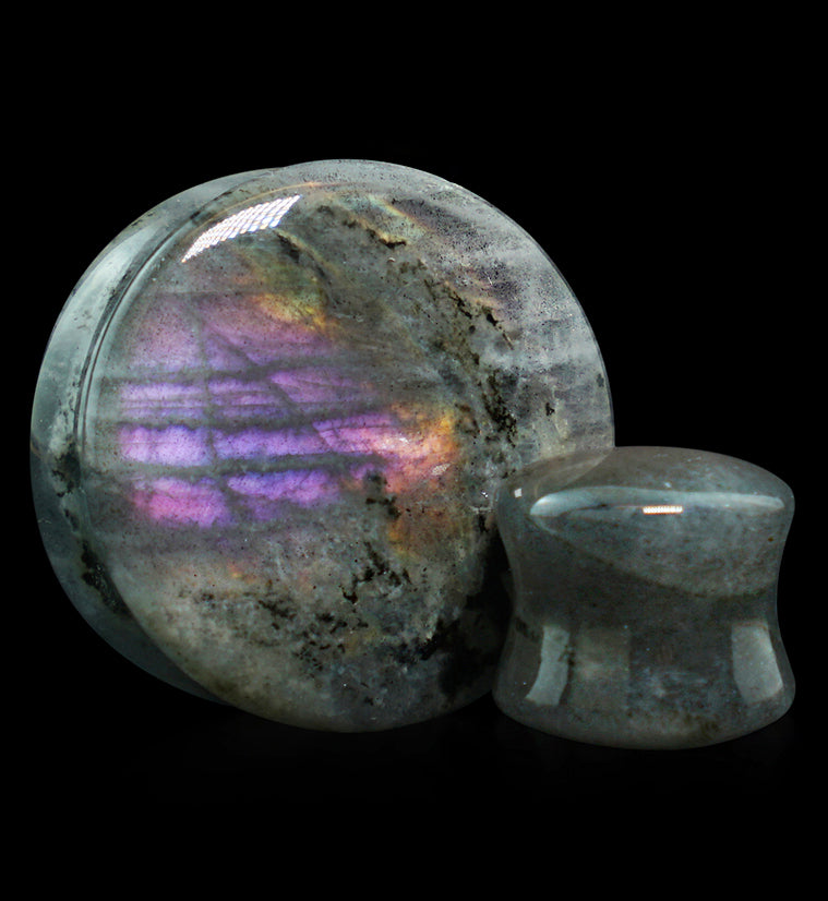 Purple Labradorite Stone Plugs