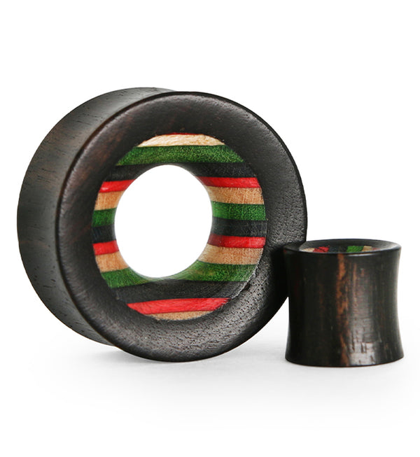 Rasta Stripe Skateboard Concave Tunnel Plugs