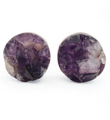 Raw Amethyst Plugs 7/8" (22mm) Version 8