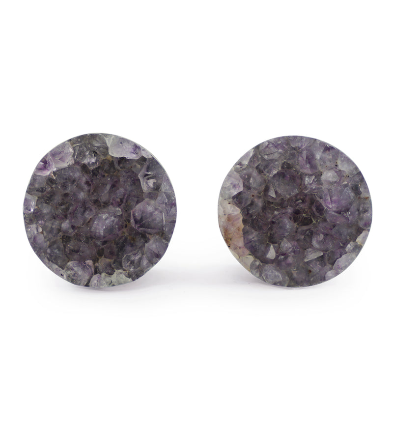 Raw Amethyst Plugs 3/4" (19mm) Version 6