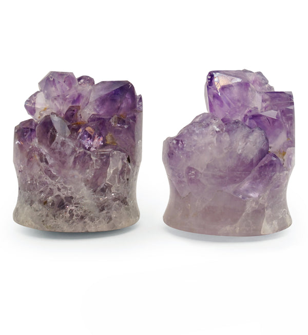 Raw Amethyst Plugs 7/8" (22mm) Version 3