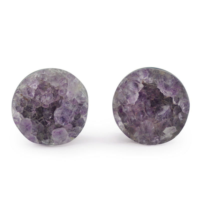 Raw Amethyst Plugs 00G (10mm) Version 1