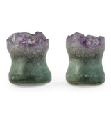 Raw Amethyst Plugs 0G (8mm) Version 10