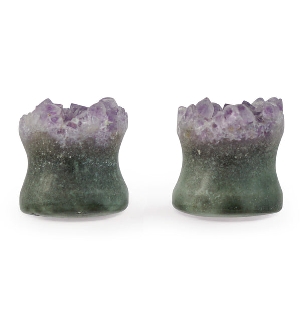 Raw Amethyst Plugs 00G (10mm) Version 4