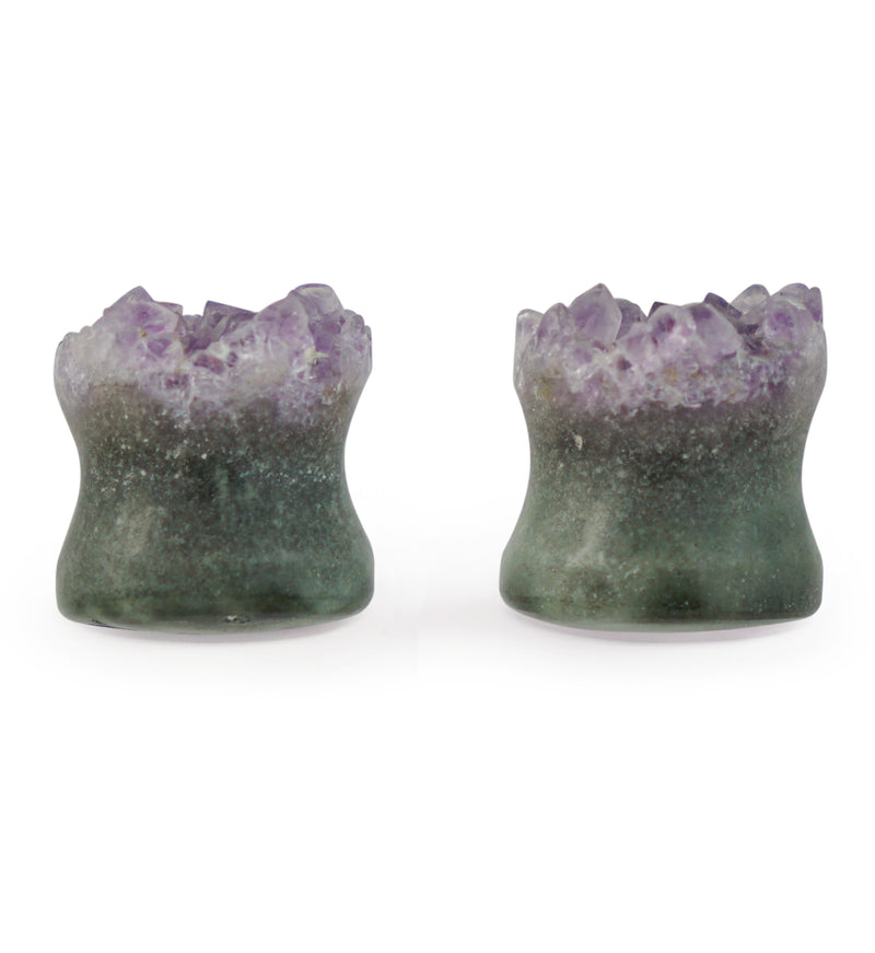 Raw Amethyst Plugs 00G (10mm) Version 4