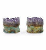 Raw Amethyst Plugs 1 Inch (25mm) Version 10