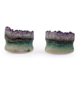 Raw Amethyst Plugs 1 Inch (25mm) Version 6