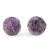 Raw Amethyst Plugs 1/2" (12mm) Version 1