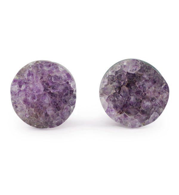 Raw Amethyst Plugs 1/2" (12mm) Version 1