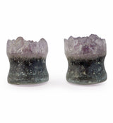 Raw Amethyst Plugs 1/2" (12mm) Version 2