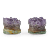 Raw Amethyst Plugs 3/4" (19mm) Version 11