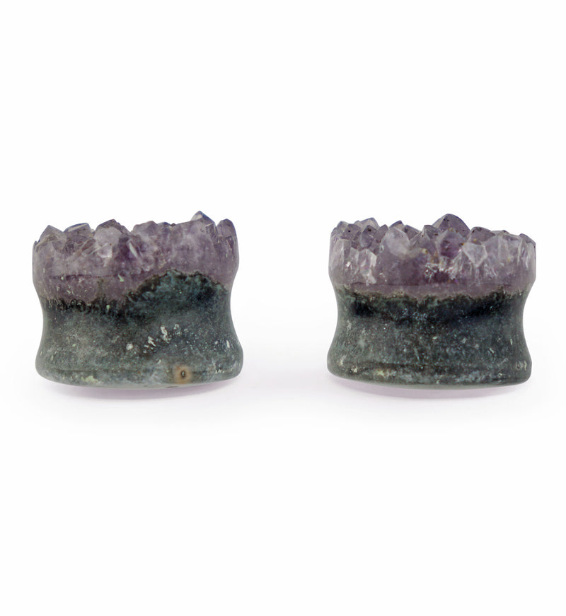 Raw Amethyst Plugs 3/4" (19mm) Version 2