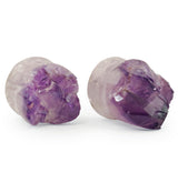 Raw Amethyst Plugs 3/4" (19mm) Version 3