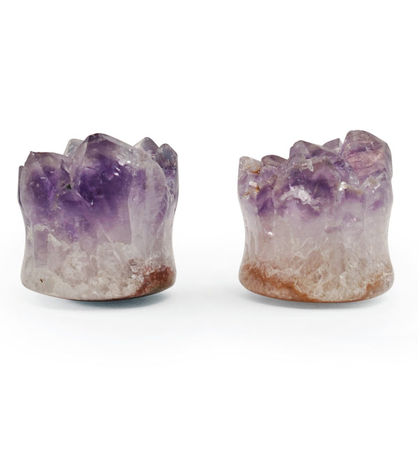 Raw Amethyst Plugs 3-4" (19mm) Version 6