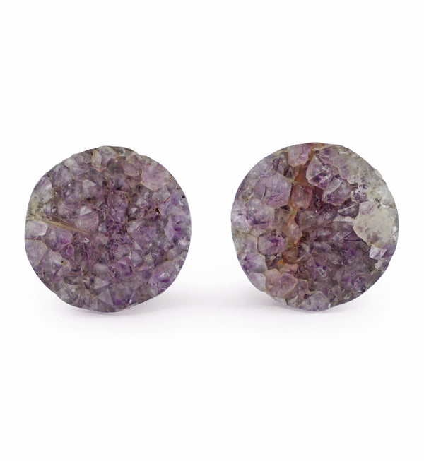 Raw Amethyst Plugs 3/4" (19mm) Version 7