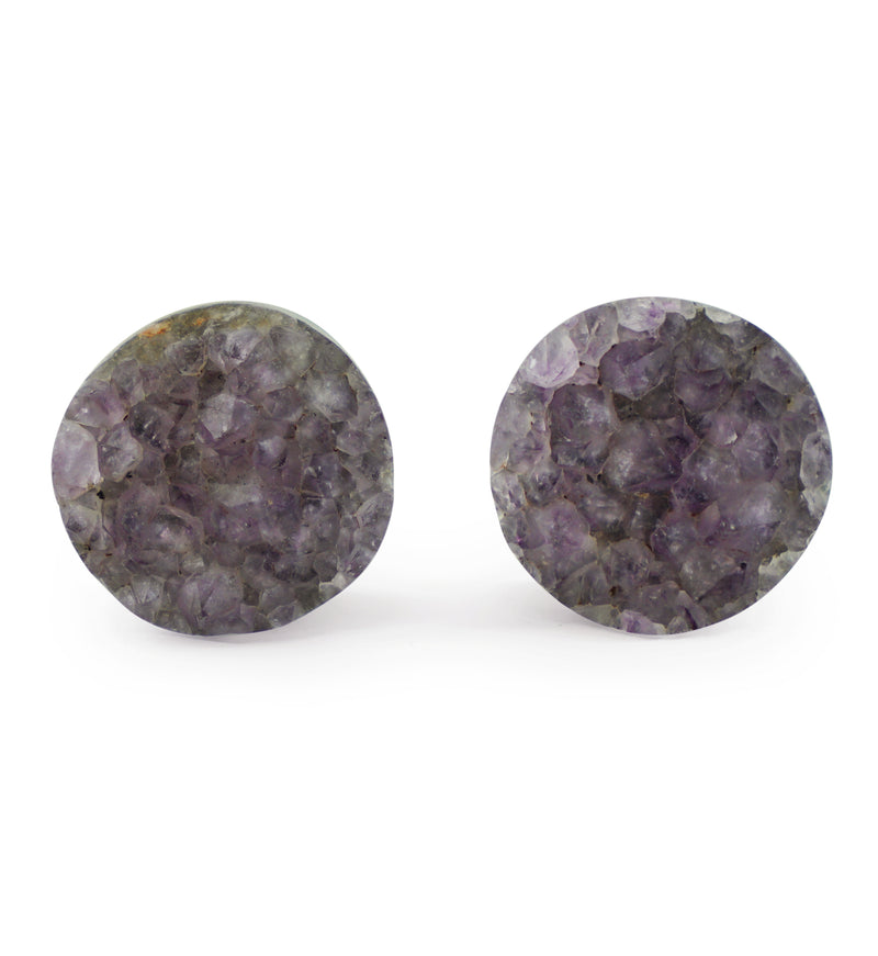 Raw Amethyst Plugs 3/4" (19mm) Version 8