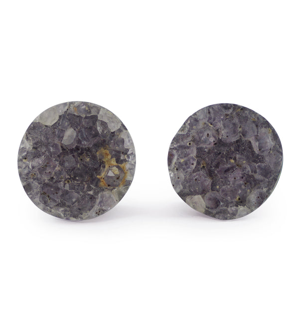 Raw Amethyst Plugs 5/8" (16mm) Version 12