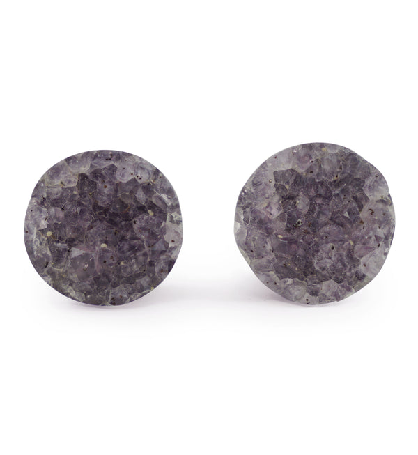 Raw Amethyst Plugs 5/8" (16mm) Version 13