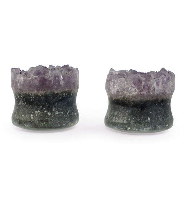 Raw Amethyst Plugs 5/8" (16mm) Version 13