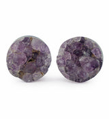 Raw Amethyst Plugs 5/8" (16mm) Version 14