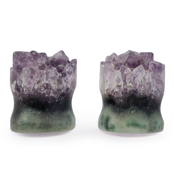 Raw Amethyst Plugs 5/8" (16mm) Version 14