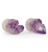 Raw Amethyst Plugs 5/8" (16mm) Version 2