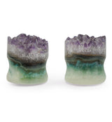 Raw Amethyst Plugs 5/8" (16mm) Version 2