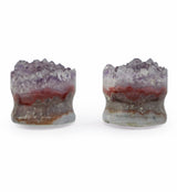 Raw Amethyst Plugs 7/8" (22mm) Version 7