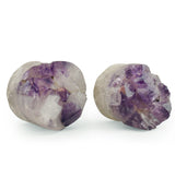 Raw Amethyst Plugs 7/8" (22mm) Version 1