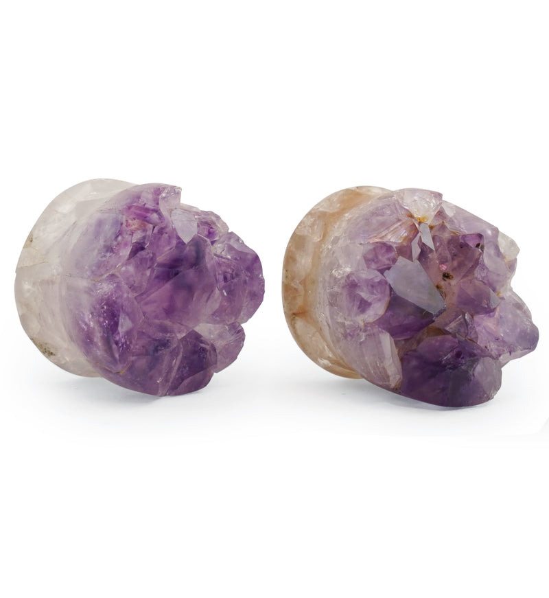 Raw Amethyst Plugs 7-8" (22mm) Version 11