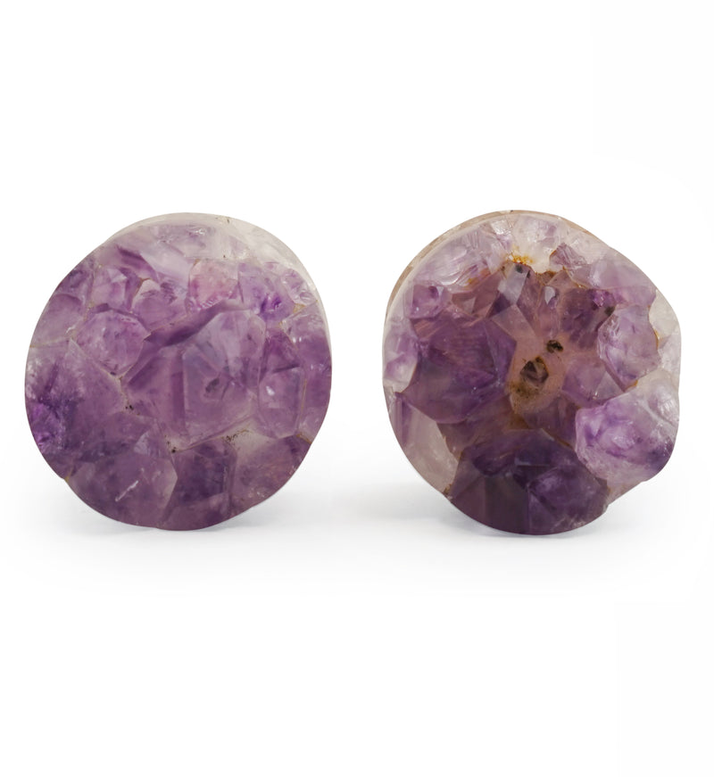 Raw Amethyst Plugs 7-8" (22mm) Version 11