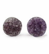 Raw Amethyst Plugs 7/8" (22mm) Version 13