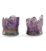 Raw Amethyst Plugs 7/8" (22mm) Version 5