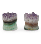 Raw Amethyst Plugs 9/16" (14mm) Version 2